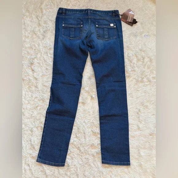 NWT Roberto Cavalli Straight Leg Skinny Jeans - Size 10 (IT46) - Picture 4 of 9